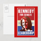 Kennedy start campagne voor de senaat briefkaart (Voorkant / Achterkant)