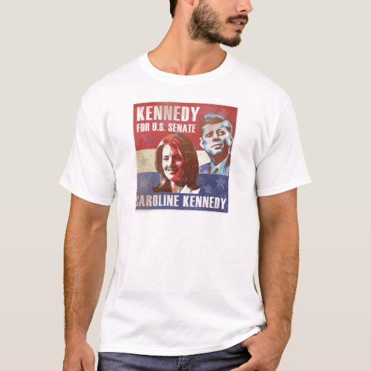 Kennedy start campagne voor de senaat t-shirt (Voorkant)