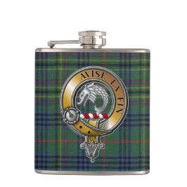 Kennedy Tartan & Badge Heupfles