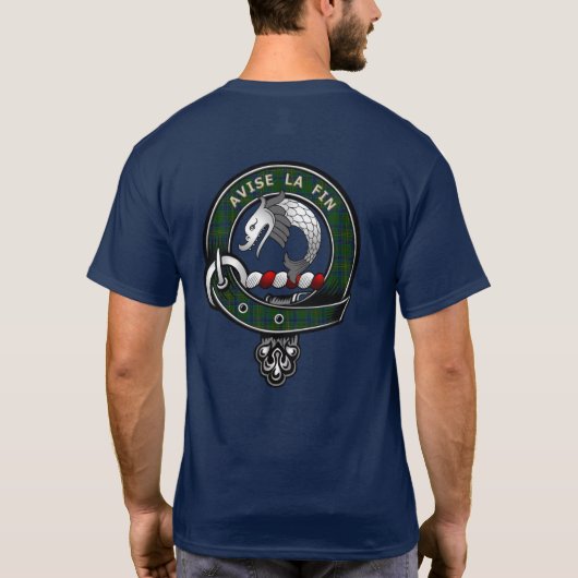 Kennedy Tartan Clan Badge T-shirt (Achterkant)