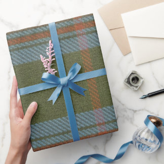 Kennedy Tartan Licht wollen look Cadeaupapier