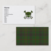Kennedy Tartan Skull Visitekaartje (Voorkant / Achterkant)