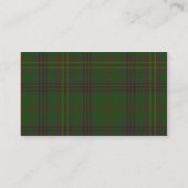 Kennedy Tartan Skull Visitekaartje (Achterkant)