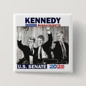 Kennedy US Senate 2020 Vierkante Button 5,1 Cm (Voorkant)