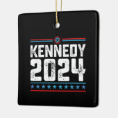 Kennedy voor President 2024 Keramisch Ornament (Links)