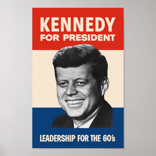 Kennedy voor President Poster (Voorkant)