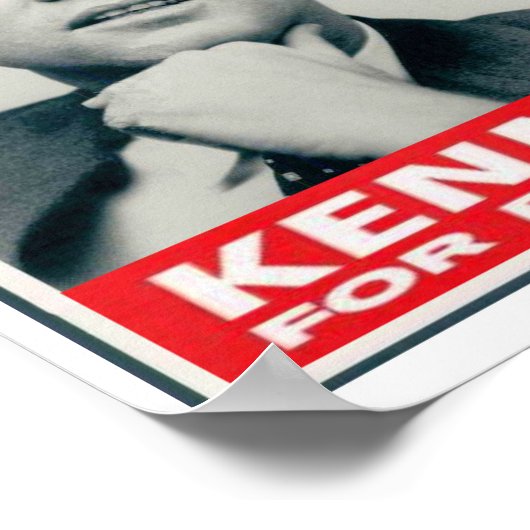 Kennedy voor President Poster (Hoek)