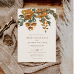 KENNEDY Waterverf Floral Fall Wedding Kaart<br><div class="desc">Verhoog uw bruiloft briefpapier met de kennedy bruiloft uitnodiging suite een tijdloze mix van romantische bloemen en verfijnde typografie. Met warme, aardse tinten en met de hand beschilderde waterverf bloeit, legt dit ontwerp prachtig de essentie vast van een herfst of een op rustiek geïnspireerd feest. De KENNEDY-suite is ideaal voor...</div>