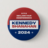 Kennedy x Shanahan 2024 Verkiezingen Ronde Button 5,7 Cm (Voorkant)