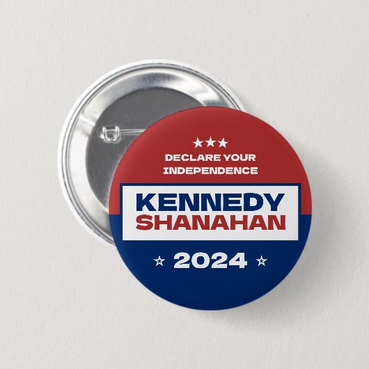 Kennedy x Shanahan 2024 Verkiezingen Ronde Button 5,7 Cm (Voorkant /achterkant)