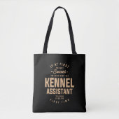 Kennel Assistant Funny Job Occupation Tote Bag (Voorkant)