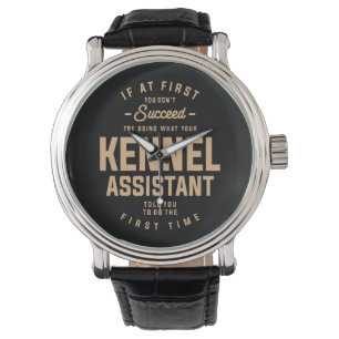 Kennel Assistant Funny Job Occupation Watch Horloge