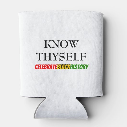 KENNEN ZICHZELF Zwarte geschiedenismaand Blikjeskoeler (Achterkant)