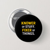 Kenner van spullen. Fixer van dingen. Grappig cade Ronde Button 5,7 Cm (Voorkant /achterkant)