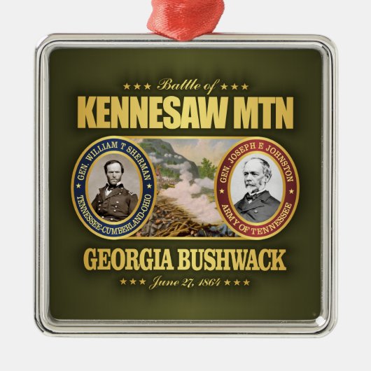 Kennesaw Mountain (FH2) Metalen Ornament (Voorkant)