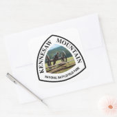 Kennesaw Mountain National Battlefield Park Vierkante Sticker (Envelop)