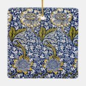 Kennet door William Morris, Textielkunst Keramisch Ornament (Achterkant)