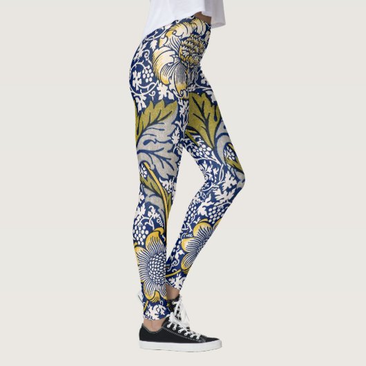 Kennet door William Morris, Textielkunst Leggings (Rechts)