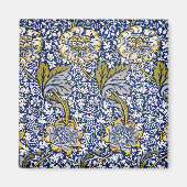 Kennet door William Morris,  Textielkunst Magneet (Voorkant)