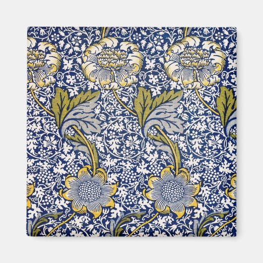 Kennet door William Morris,  Textielkunst Magneet (Voorkant)