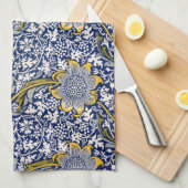 Kennet door William Morris,  Textielkunst Theedoek (Quarter Fold)