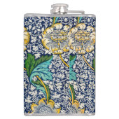  Kennet Floral William Morris art Blue Heupfles (Achterkant)