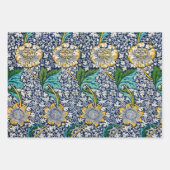  Kennet Floral William Morris art Blue Inpakpapier Vel (Voorkant)