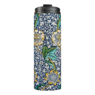 Kennet Floral William Morris art Blue Thermosbeker