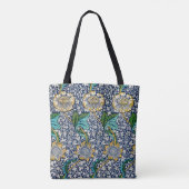 Kennet Floral William Morris Blue Blank Tote Bag (Achterkant)