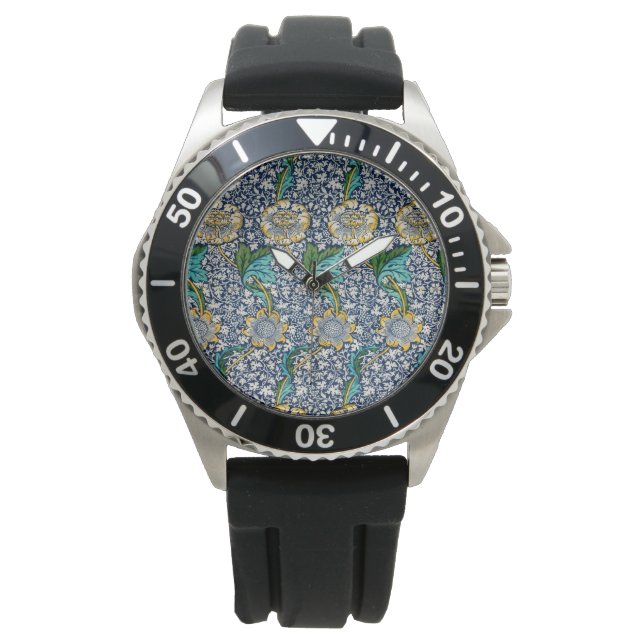 Kennet-patroon (van William Morris) Horloge (Voorkant)