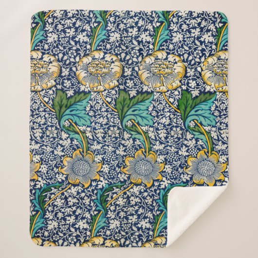 Kennet-patroon (van William Morris) Sherpa Deken (Voorkant)