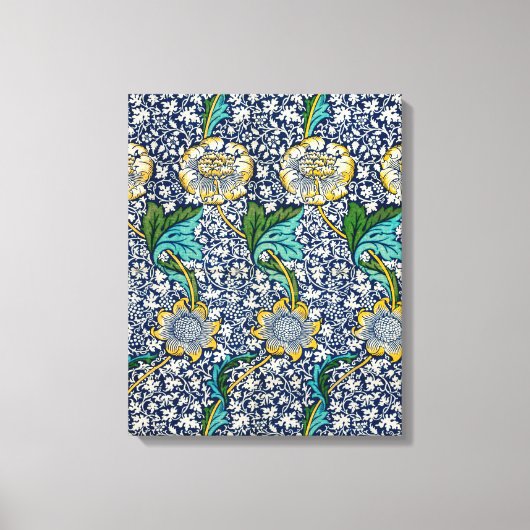 Kennet Pattern (door William Morris) Canvas Afdruk (Voorkant)