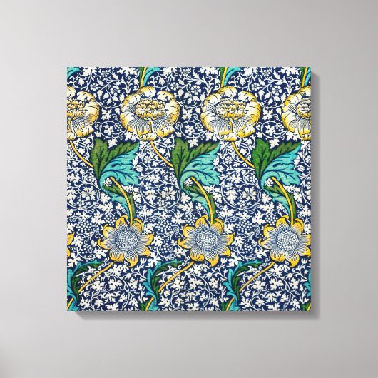 Kennet Pattern (door William Morris) Canvas Afdruk (Voorkant)