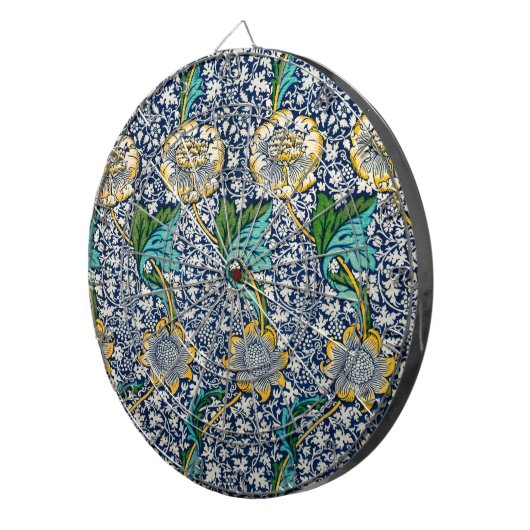 Kennet Pattern (door William Morris) Dartbord (Voorkant Rechts)