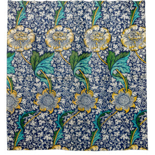 Kennet Pattern (door William Morris) Douchegordijn