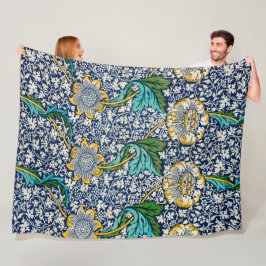 Kennet Pattern (door William Morris) Fleece Deken