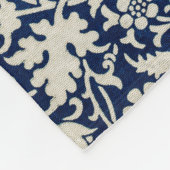 Kennet Pattern (door William Morris) Fleece Deken (Hoek)