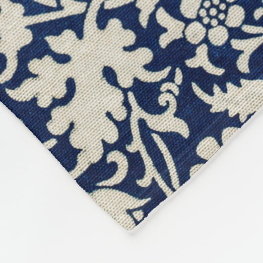 Kennet Pattern (door William Morris) Fleece Deken (Hoek)