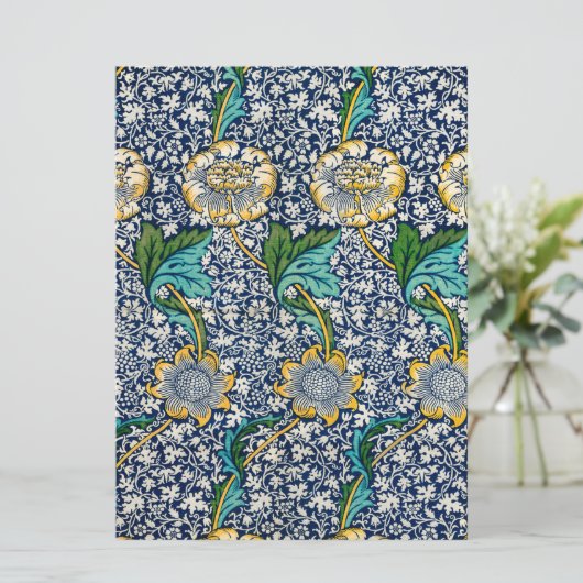 Kennet Pattern (door William Morris) Kaart (Staand voorkant)