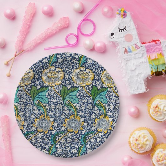 Kennet Pattern (door William Morris) Papieren Bordje (Feest)