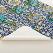 Kennet Pattern (door William Morris) Sherpa Deken (3/4)