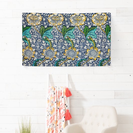 Kennet Pattern (door William Morris) Spandoek (Insitu)