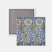 Kennet van William Morris, Vintage Textielkunst Magneet (Voorkant / Achterkant)