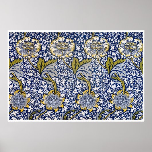Kennet van William Morris, Vintage Textielkunst Poster (Voorkant)