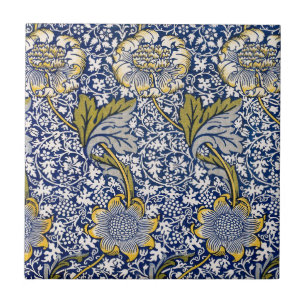 Kennet van William Morris, Vintage Textielkunst Tegeltje