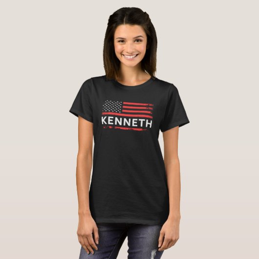 KENNETH AMERICAN FLAG FOR KENNETH T-SHIRT (Voorkant volledig)