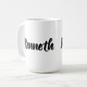 Kenneth Mannen naam, Koffiemok (Voorkant links)