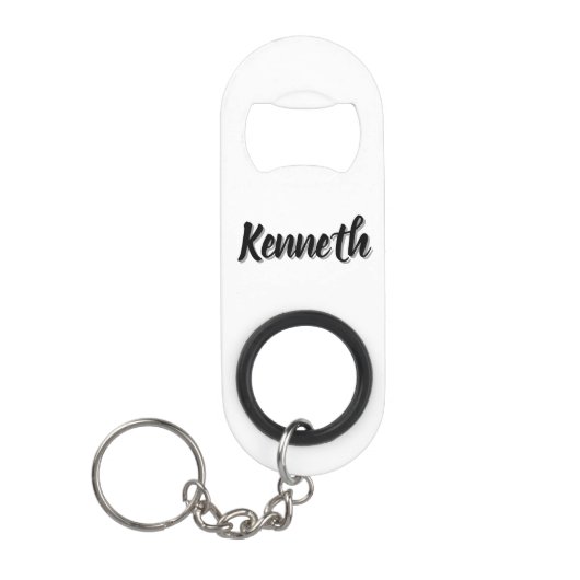 Kenneth Mannen naam, Mini Flessenopener (Voorkant)