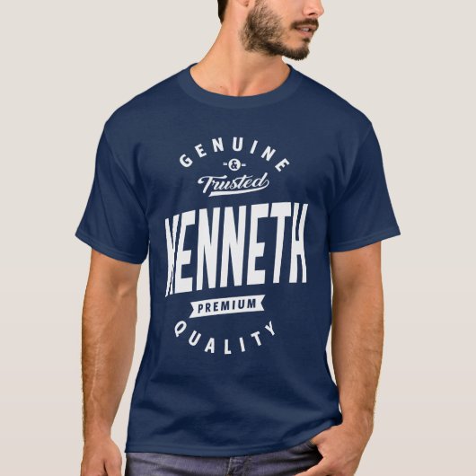 Kenneth Persoonlijke naam Birthday Gift T-shirt (Voorkant)