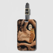 Kenneth's Moonlight Uil Bagagelabel (Voorkant (verticaal))